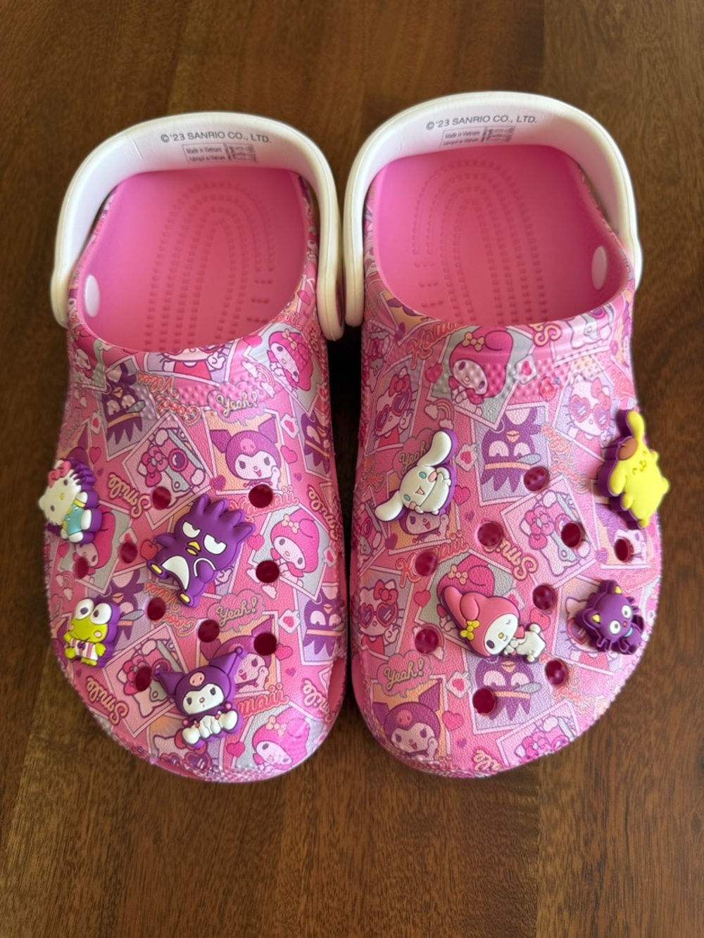 Sanrio Pink Hello Kitty and Friends x Crocs Adult Classic Clog Size M6 W8